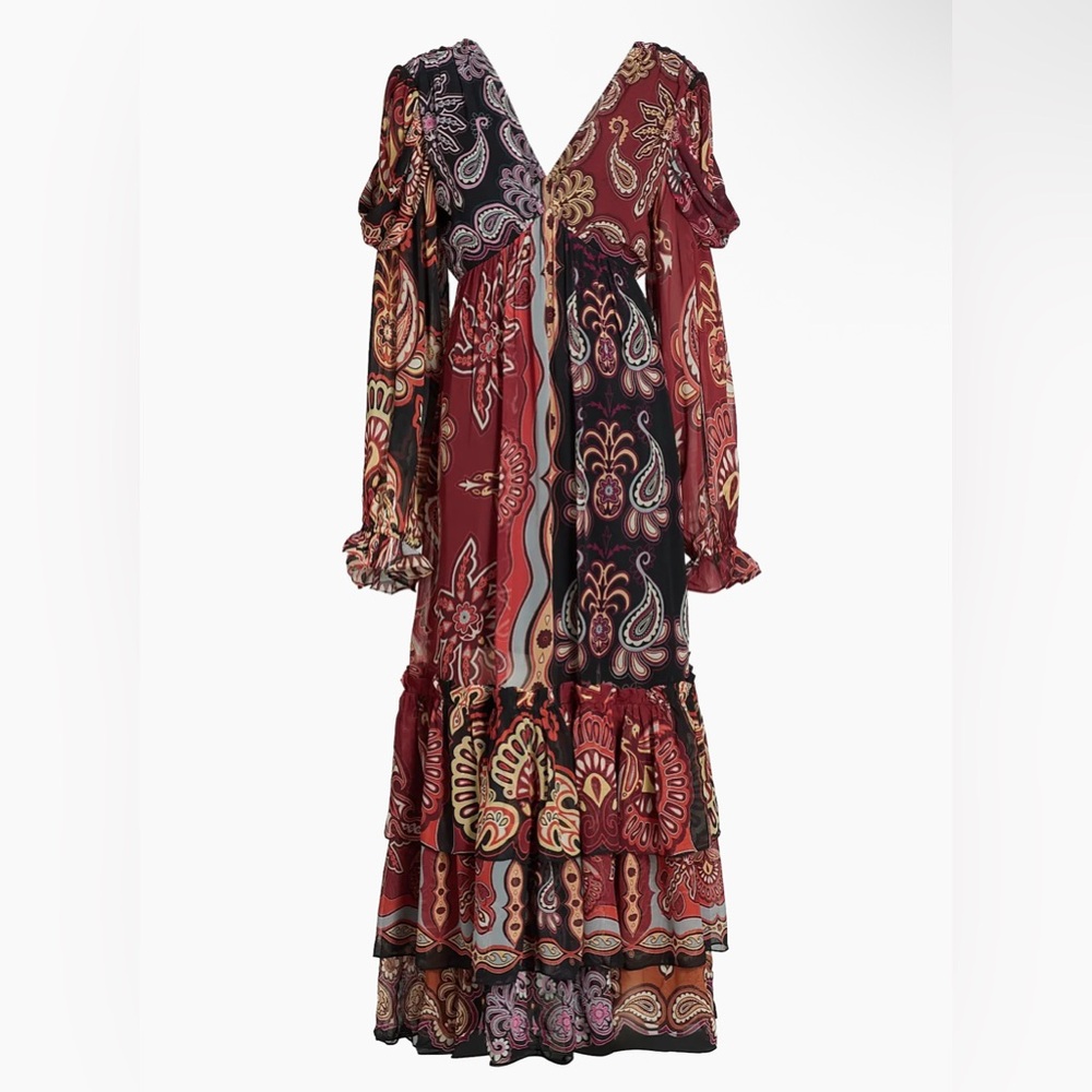 Farm Rio Sweet Mermaids Paisley Maxi Dress